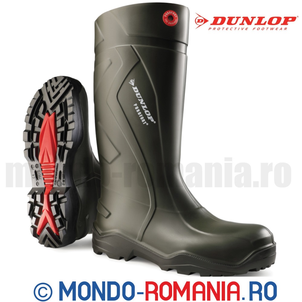 Echipament protectie - Cizme de protectie pentru sezonul rece  - DUNLOP PUROFORT + S5 CI SRC
