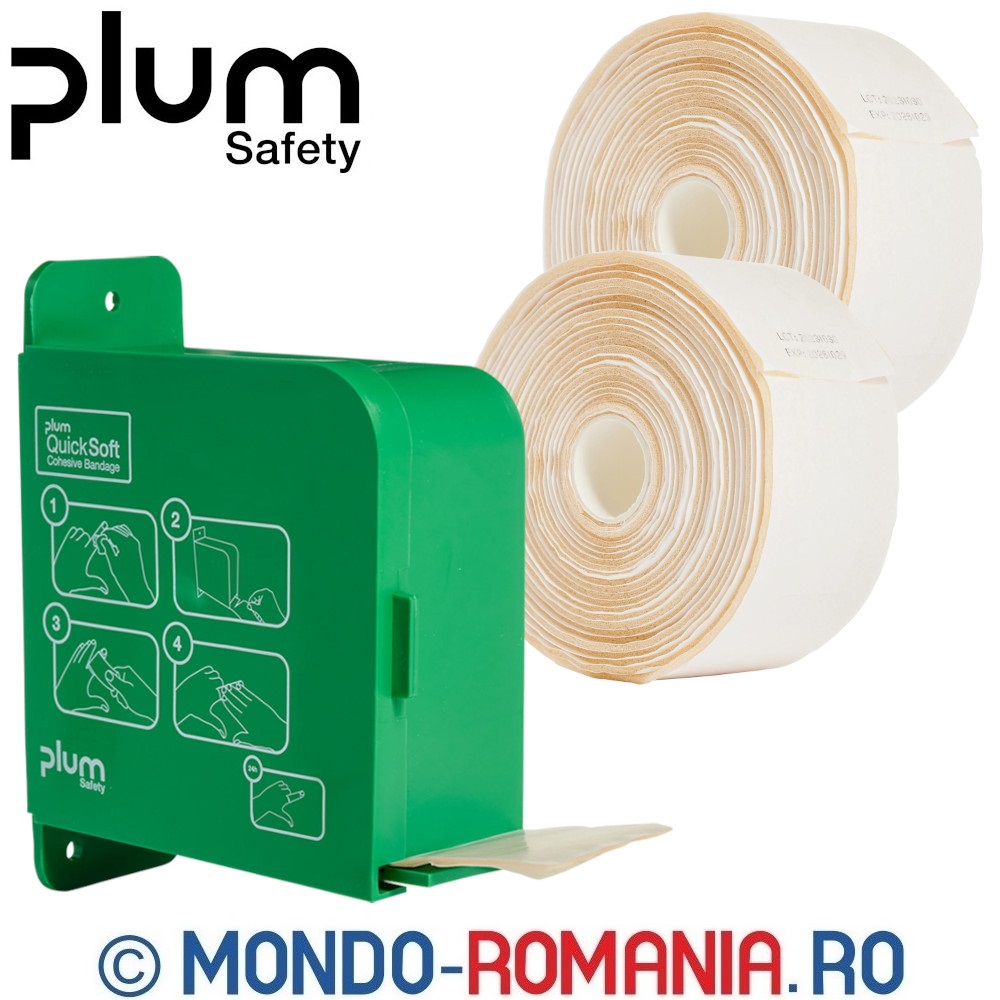 Dispenser cu 1 rezerva de 2 bandaje autoadezive