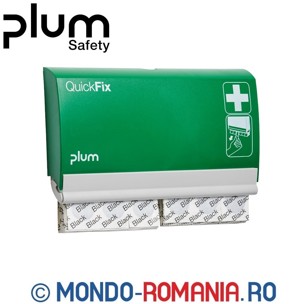 Dispenser cu 2 rezerve de 45 plasturi negri