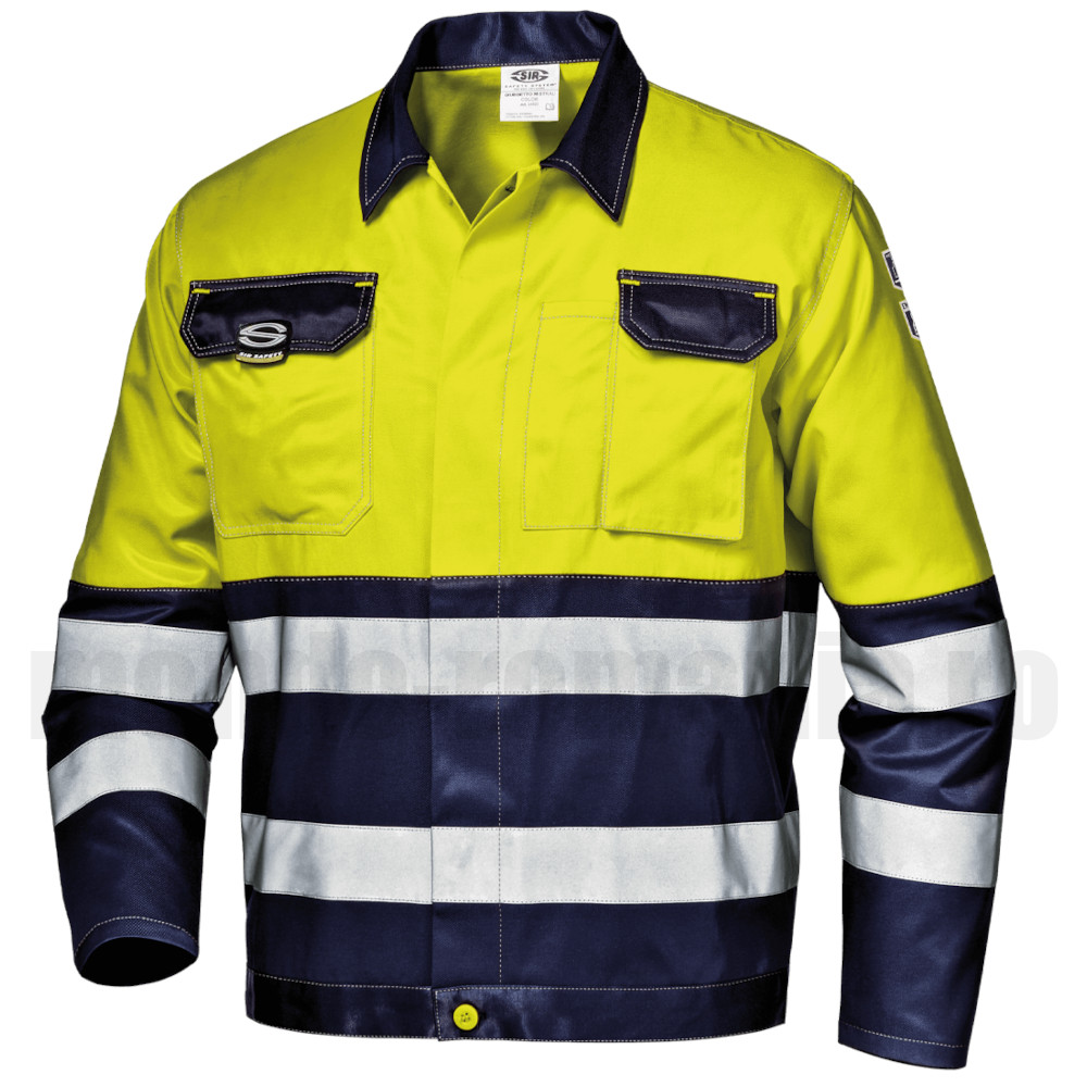Jacheta neon cu benzi reflectorizante - MISTRAL