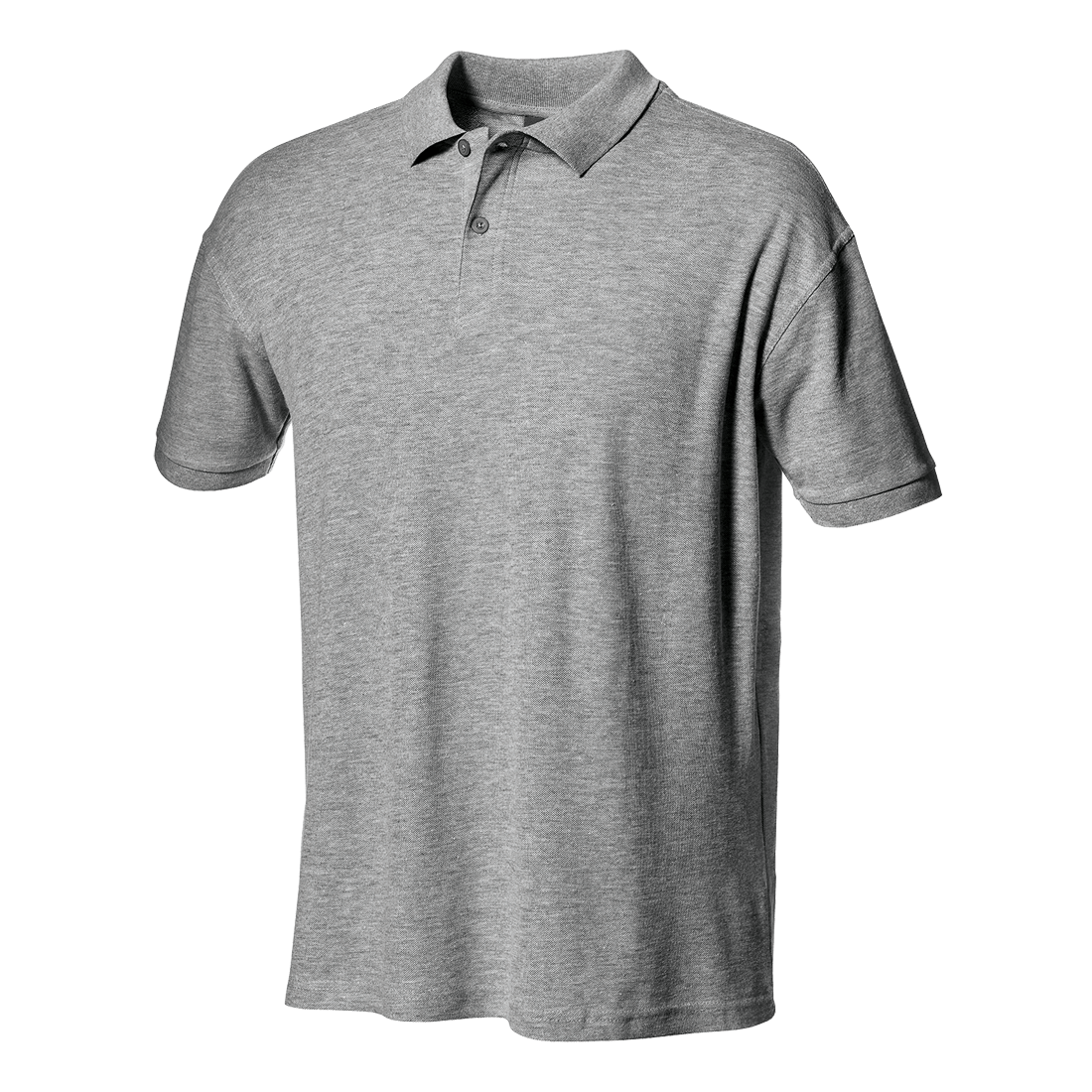 Tricou POLO gri cu maneca scurt - SIRFLEX