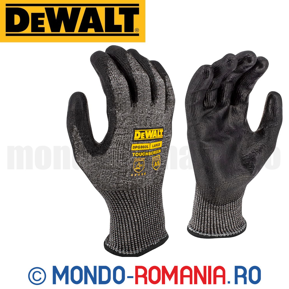 Manusi profesionale antitaiere DeWALT Touch Screen CUT D - DPG860L