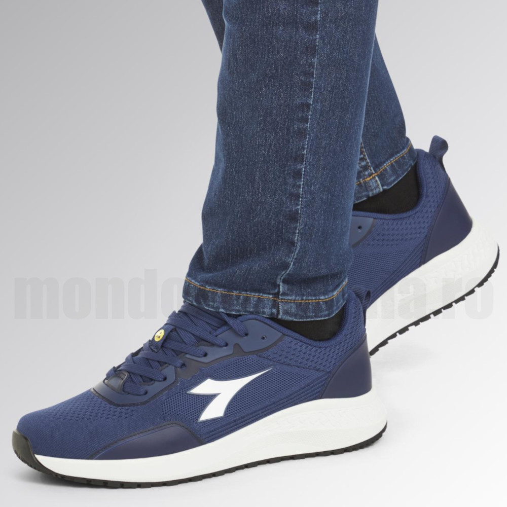 Pantofi de lucru, ESD, fara bombeu -  DIADORA CREW EVO Blue - SR ESD
