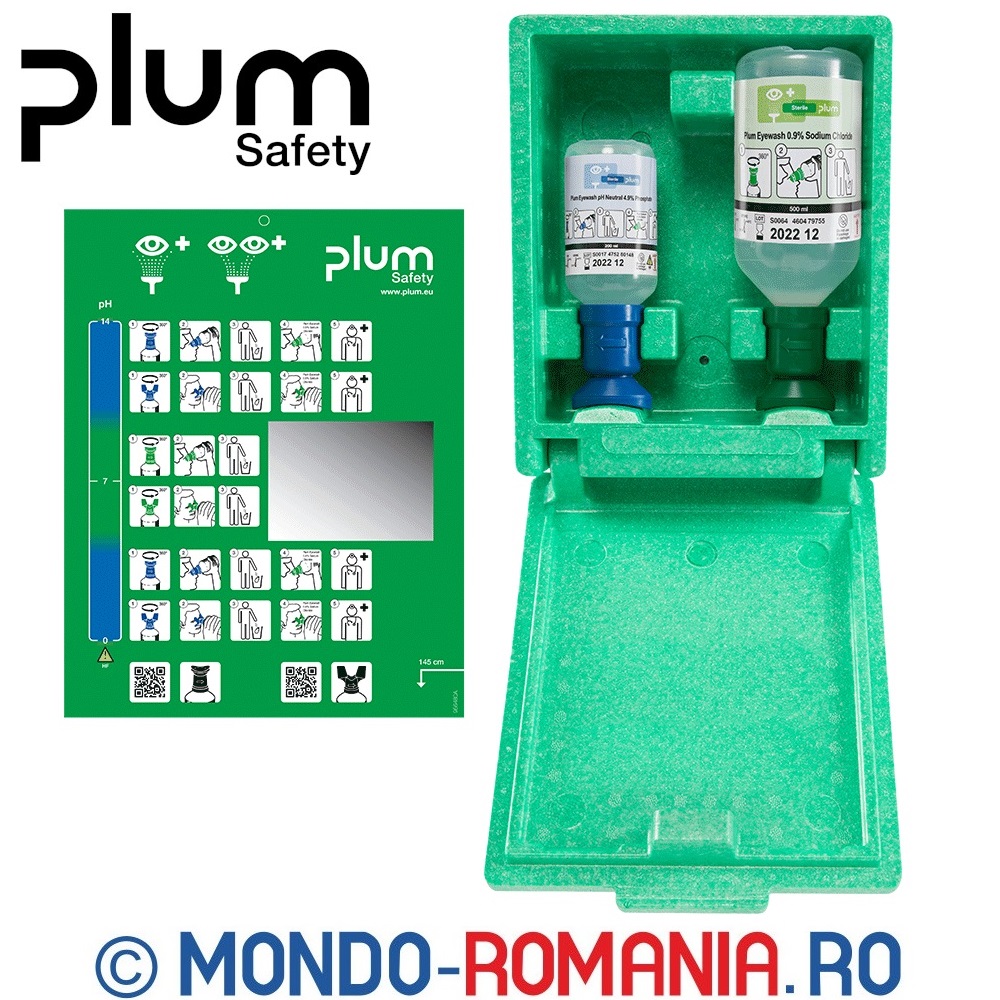 Statie de spalare ochi in cutie proprie - STATIE PLUM COMBI