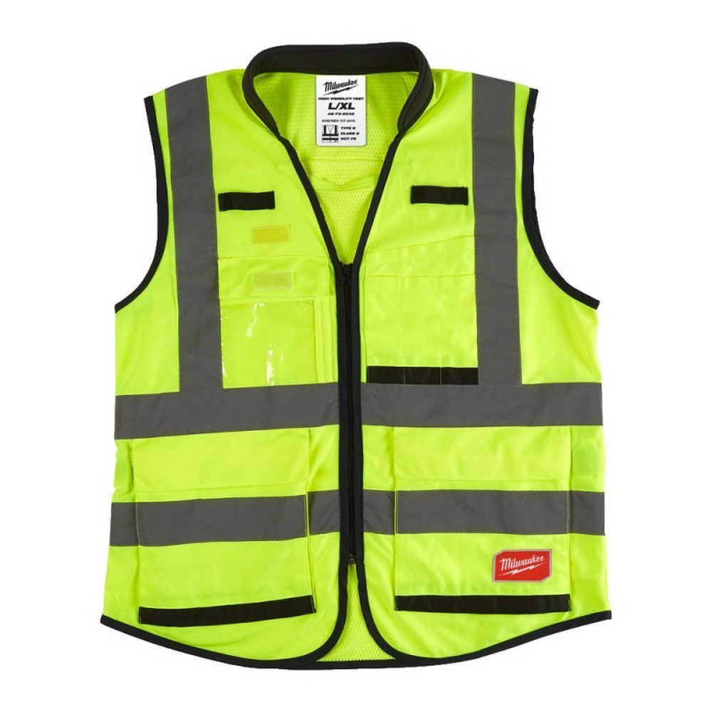 Vesta reflectorizanta, multifunctionala, neon - MILWAUKEE PREMIUM 15 pockets